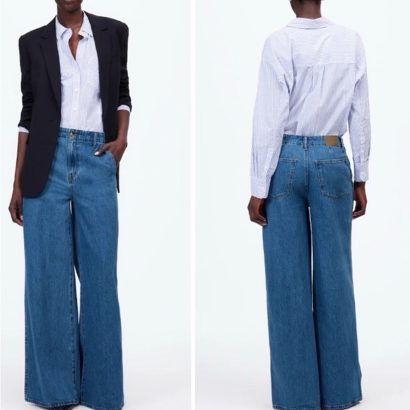 Madewell Denim - Madewell Wide-Leg Denim Jeans